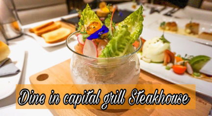 Dine In Abudhabi: Capital Grill steak house at Dusit Thani abudhabi